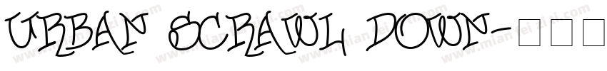 Urban Scrawl Down字体转换